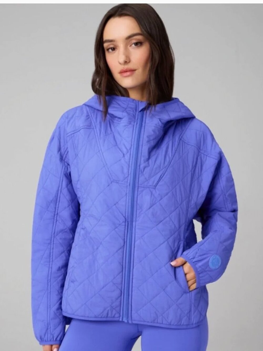 Fabletics Day Dreamer Hooded Quilted Jacket